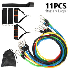 Load image into Gallery viewer, 11/12pcs Fitness Pull Rope Resistance Bands Home Equipment