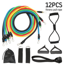 Load image into Gallery viewer, 11/12pcs Fitness Pull Rope Resistance Bands Home Equipment