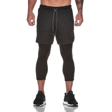 Load image into Gallery viewer, Running Shorts Mens Leggings and shorts 2 in 1 Double layer
