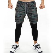 Load image into Gallery viewer, Running Shorts Mens Leggings and shorts 2 in 1 Double layer
