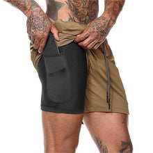 Load image into Gallery viewer, Running Shorts Men 2 in 1 Sports Jogging
