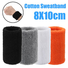 Load image into Gallery viewer, Cotton Sweatband Wristband Basketball Wrist Protector
