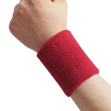 Load image into Gallery viewer, Cotton Sweatband Wristband Basketball Wrist Protector
