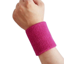Load image into Gallery viewer, Cotton Sweatband Wristband Basketball Wrist Protector
