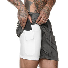 Load image into Gallery viewer, Running Shorts Men 2 in 1 Sports Jogging
