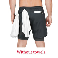 Load image into Gallery viewer, Running Shorts Men 2 in 1 Sports Jogging
