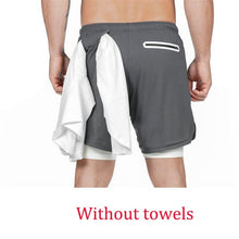 Load image into Gallery viewer, Running Shorts Men 2 in 1 Sports Jogging
