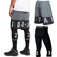 Load image into Gallery viewer, Basketball Sets Sport Gym QUICK-DRY Workout Board Shorts + Tights

