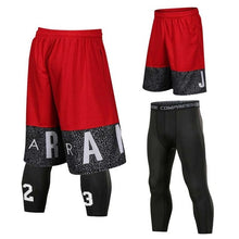 Load image into Gallery viewer, Basketball Sets Sport Gym QUICK-DRY Workout Board Shorts + Tights

