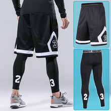 Load image into Gallery viewer, Basketball Sets Sport Gym QUICK-DRY Workout Board Shorts + Tights
