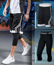 Load image into Gallery viewer, Basketball Sets Sport Gym QUICK-DRY Workout Board Shorts + Tights
