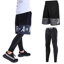 Load image into Gallery viewer, Basketball Sets Sport Gym QUICK-DRY Workout Board Shorts + Tights
