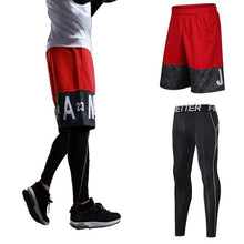 Load image into Gallery viewer, Basketball Sets Sport Gym QUICK-DRY Workout Board Shorts + Tights
